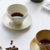Miyake Family coarse pottery coffee cup set Personality coffee cup Couple mug Coffee cup Afternoon tea cup Retro