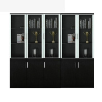 Office document filing cabinet wooden data Cabinet with lock storage cabinet display cabinet bookshelf customization