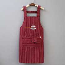 Cotton strap apron Korean fashion cute men and women overalls restaurant kitchen home new sleeveless cover L