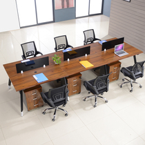 Office furniture staff desk and chair combination single 2 4 quadruple card desk is simple