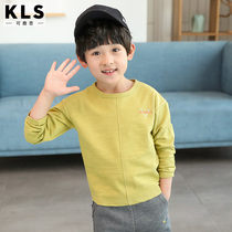 Childrens clothing boys long sleeve T-shirt 2021 Spring and Autumn New Tong cotton Korean base shirt children spring dress