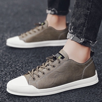 Mens casual shoes 2021 new trend pedal lazy board shoes men Korean version of the wild British casual shoes men