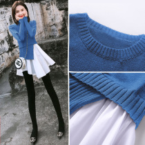 Sweater womens loose fashion womens spring clothing 2021 new spring and autumn base shirt long knitted Spring