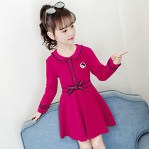Girls spring and Autumn dresses 2020 new childrens skirts Zhongda Tong College style net red little girl foreign princess dress