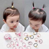 Childrens hair rope tie hair rubber band cute baby head rope girl does not hurt hair small hair ring princess hair accessories
