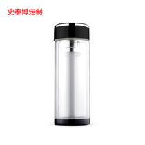  Staples YDDZ double-layer heat-resistant glass 300ml transparent color customization 10000 MOQ