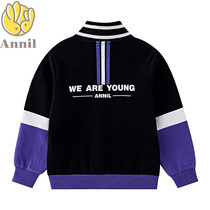 Annai childrens clothing 2019 autumn new mens big childrens stand-up collar knitted long-sleeved jacket AB935726