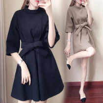 Small hair dress womens 2019 autumn and winter new waist thin temperament popular small fragrance skirt