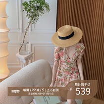 lowey rosa rosa rose estate silk Joes romantic French dress holiday tea break dress