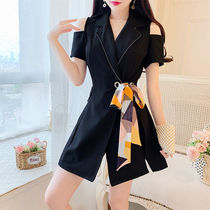 Summer short sleeve suit jacket new suit clothes women 2021 new two-piece pants shorts thin