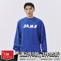 SAMESAME21AW National Tide brand T-shirt two color LOGO print long sleeve American hip hop Japanese simple base shirt