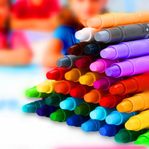 Master 36 48-color water-soluble dazzling paint stick childrens painting rotatable oil painting stick crayon clothes easy to scrub