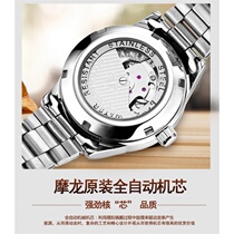 Finzun New Foreign Trade Fashion Womens Manipulator Watch Waterproof Fully Automatic Lady Calendar Hollowed-out Fashion Table Cross Border