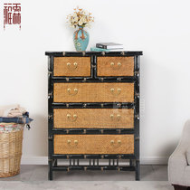 New Chinese solid wood Dining Side Cabinet Footwear Cabinet Retro made of old cockpit wardrobe door hall Closet Mat Face Imitation Ancient Furniture