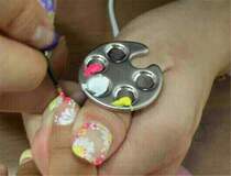 popular 1 pc mini finger nail art palette for free hand mani