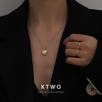 French advanced sense simple light luxury baroque pearl necklace female Korea 2021 New Net red tide choker