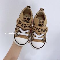  Childrens baby Korean childrens shoes Children BAO WEN canvas shoes Korean version of men and women childrens baby velcro soft-soled casual shoes tide
