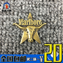 (Wishing Thaw) ZP lighter DIY sticker chapter pure bronze reengraving Wanbao Road with wool-free cow head chapters