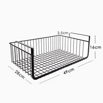 Basket Shelves Stratified Cupboard Rack Hanger Cabinet Wardrobe containing table Lower hanging basket Size iron art Dormitory Partitions lower hanging