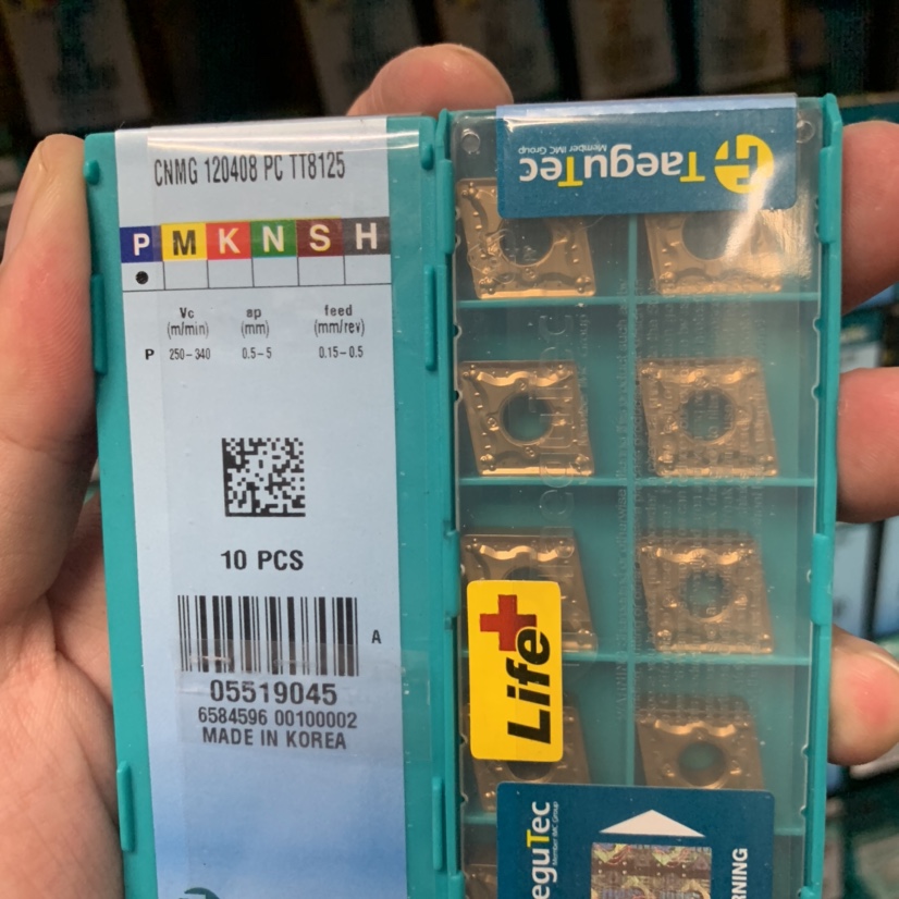 Tefixk numerical control blade CNMG120408 PC TT8125 TT8115 steel piece to be invoiced