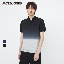 Jack Jones summer t mens POLO-SHIRT personality gradient design simple cotton short sleeve half T-shirt