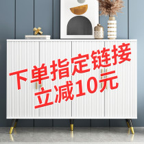 Light luxury shoe cabinet household door large-capacity simple entrance entrance cabinet outside the door shoe rack locker 2021 new