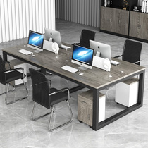 Desk and chair combination office station computer desk four-six person combination desk screen seat staff desk