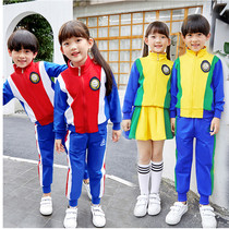 Primary school uniform 2021 Spring and Autumn childrens kindergarten garden suit suit male and female sports British College style class suit