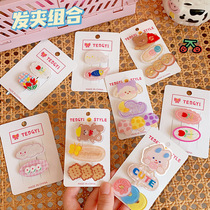 Han Edition Soft Mong Bear Hair Handling Summer Cute Girl Liu Hai Han Hang Hang Hang Side Clamp Simple Side Clamp