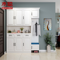 Eurostyle shoe cabinet door hall cabinet portfolio minimalist modern entrance to the familys hood cabinet with changing shoes stool Xuan Guan Partition Lockers