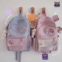 ins Sen school middle school students schoolbag junior high school girls school style Japanese cute large capacity Korean version of shoulders