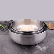 COOKONE stainless steel basin 304 kneading hair basin Household hot pot basin Vegetable wash basin thickened soup basin