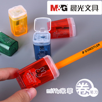 Chenguang pencil pen sharpener pin pencil sharpener pin pencil knife small Planer brow sharpener pencil knife knife manual Miffy trash can shape pencil sharpener cartoon 91202