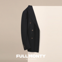 (Shopping mall same model) imported wool herringbone double-breasted mens business formal casual suit