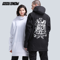 GsouSnow ski suits men and women windproof Waterproof warm hoodie hoodie hooded sweatshirt snowboarding pants jumpsuit