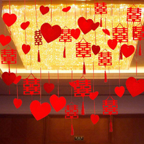 Wedding Decorations Lablossom Delight Character Suit Wedding Celebration Items Creative DIY Non-woven hanging accessories New house Wedding House Arrangement