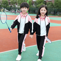 Kindergarten Garden Clothing Spring Autumn Clothing Three Sets Yinglun Wind School Suit First Grade Elementary School Kids Sports Class Clothing Winter