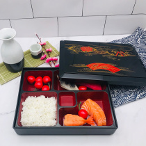 A lid Japanese wood bento box shang wu tao boxes sushi box lunch box commercial takeaway meal