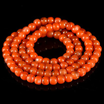 53 20 grams of 7mm nine mouth material South red agate old beads necklace Buddha beads multi-Circle Bracelet