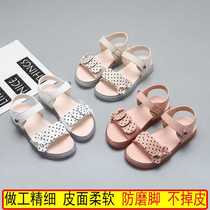 Sandals Han version 2019 Girls Summer new Soft Bottom Princess Shoe Summer Shoes Summer anti-slip beach shoes CUHK Childrens shoes