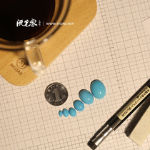 Streamer home natural Sleeping Beauty turquoise oval ring surface turquoise ring pendant no Optimization Support national inspection