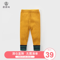 (Clearance)Circle sugar Childrens clothing Girls Spring and autumn trousers Wool pants Childrens casual pants Baby leggings