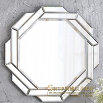 Venice art decorative mirror European creative background wall porch living room wall hanging mirror bathroom basin cabinet large mirror