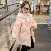  Next win childrens down jacket 2021 winter new girls down jacket Korean version of Western style glossy thickened jacket