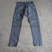 Japans Blue House Pure Blue Japan cotton pepper salt slim small trousers work pants