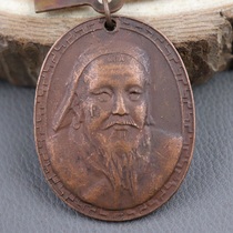 Red collection of medals military medals iron badges medals anti-war medals Genghis Khan medals