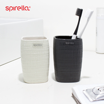 Swiss SPIRELLA Nordic INS ceramic mouthwash Cup simple home toilet bathroom couple toothbrush cup cylinder