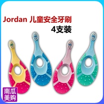 United States Direct mail Jordan Norwegian child safety toothbrush Step 1 stage 0-2-year-4 4 sets
