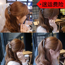 Shiny rhinestone vertical clip Large banana clip Ponytail clip Korean version small twist clip headdress hairpin