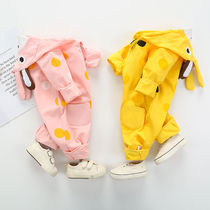 Baby autumn clothes for men and women baby jumpsuits cotton long sleeve newborn clothes 3 months Spring and Autumn 6 out